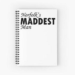 Norfolk's Maddest Man - Alan Partridge Spiral NoteBook