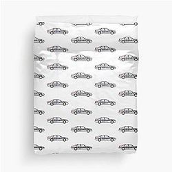 Alan's Rover 800 was defaced with rude markings. Alan Partridge Digital Drawing Duvet Cover