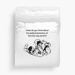 Alan Partridge Ju Jitsu T-Shirt Duvet Cover