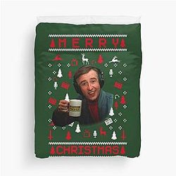 Alan Partridge Steve Coogan Aha! Alpha Papa Funny Xmas Gift Idea from Norfolk FM Class Duvet Cover