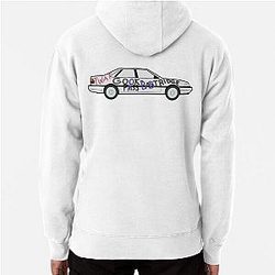 Alan's Rover 800 with rude markings (Uncensored) Alan Partridge Digital Drawing Hoodie