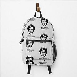 Alan Partridge Smell My Cheese Quote Backpack