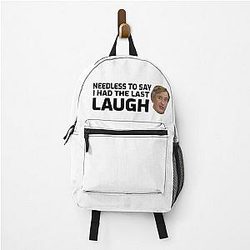 Needless to say I had the last laugh Alan Partridge backpack