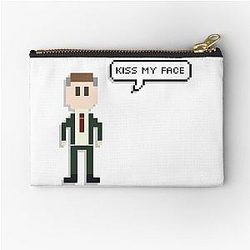 Alan Partridge 8-bit Kiss My Face Zipper Pouch