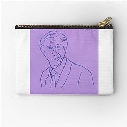 Alan Partridge Lilac Zipper Pouch