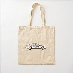 Alan's Rover 800 with rude markings (censored) Alan Partridge Digital Cotton Tote Bag