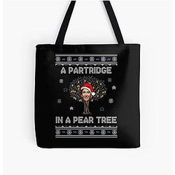 Alan Partridge In A Pear Tree Christmas Tote Bag