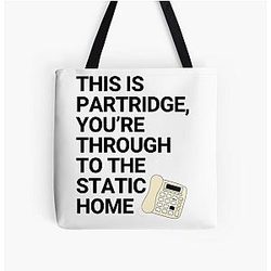 This is the Static Home - Alan Partridge Quote All Over Print Tote Bag