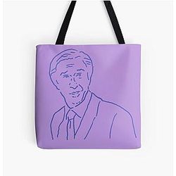 Alan Partridge Lilac All Over Print Tote Bag