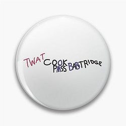 Alan's Rover 800 with rude markings (Uncensored) Alan Partridge Digital Drawn Pin
