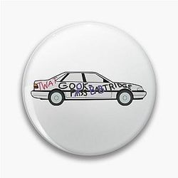 Alan's Rover 800 with rude markings (Uncensored) Alan Partridge Digital Drawing Pin