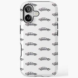 Alan's Rover 800 with rude markings Alan Partridge iPhone Tough Case
