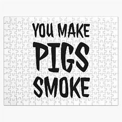 You Make Pigs Smoke Funny Alan Partridge Quote Jigsaw Puzzle