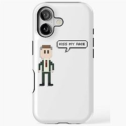 Alan Partridge 8-Bit Kiss My Face iPhone Tough Case