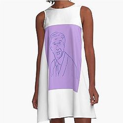 Alan Partridge Lilac A-Line Dress