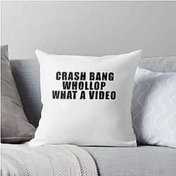 Crash Bang What a Video Alan Partridge Throw Pillow