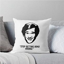 Alan Partridge Bond Quote Throw Pillow