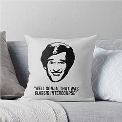 Alan Partridge Classic Intercourse Quote Throw Pillow