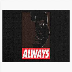 Always Alan Rickman black red Jigsaw Puzzle