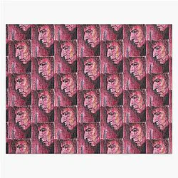 Alan Rickman Hand-Drawn Oil and Ink Portrait Jigsaw Puzzle