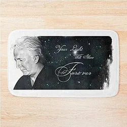Alan Rickman - Your Light Will Shine Forever Bath Mat