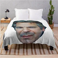 Alan Rickman Design Throw Blanket