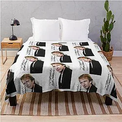 Alan Rickman Signed Poster Throw Blanket