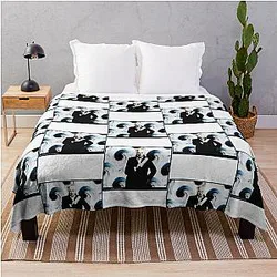 Alan Rickman in Seminar Throw Blanket
