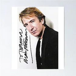 Alan Rickman Signed Poster