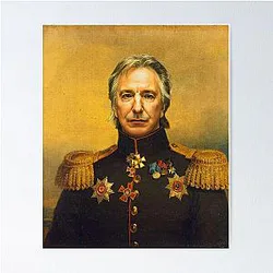 Alan Rickman Replaceface Poster