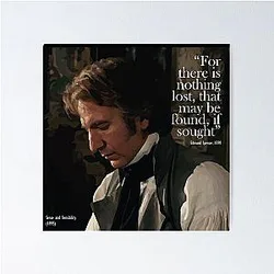 Colonel Brandon - Alan Rickman (Sense and Sensibility) Poster