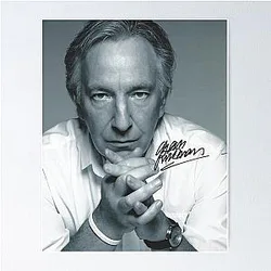 Alan Rickman Autograph Poster