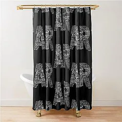 Alan Rickman Quotes Shower Curtain