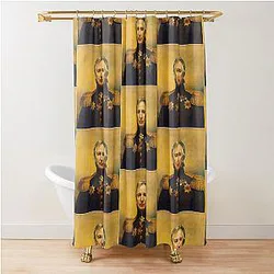 Alan Rickman Shower Curtain