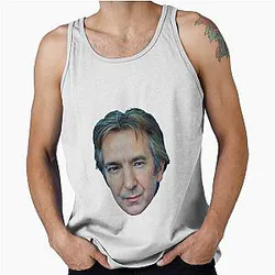 Alan Rickman Single Tank Top