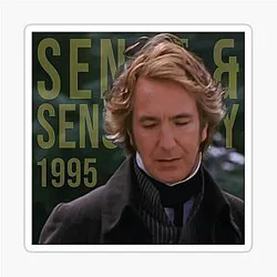 Colonel Brandon - Alan Rickman (Sense and Sensibility 1995) Sticker