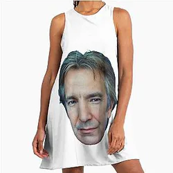 Alan Rickman Signe Head Design A-Line Dress