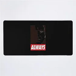 Black Desk Mat or Alan Rickman Desk Mat
