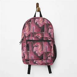 Alan Rickman Hand-Drawn Oil Portrait Backpack
