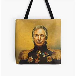 Alan Rickman Replaceface All Over Print Tote Bag