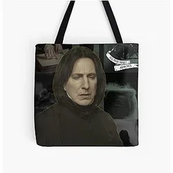 Always By Alan Rickman Over Print Tote Bag