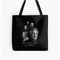 Alan Rickman Best Actor Over Print Tote Bag