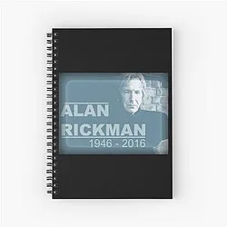 Alan Rickman Spiral Notebook