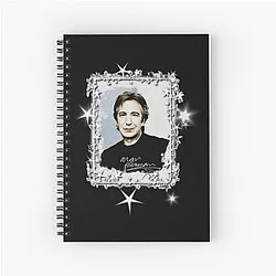 Alan Rickman Design Spiral Notebook