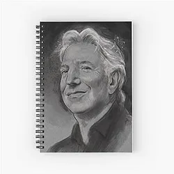 Alan Rickman Illustration Notebook