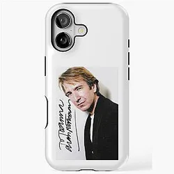 Alan Rickman Signed Poster iPhone Case