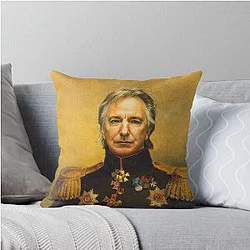 Alan Rickman Replacement Throw Pillow