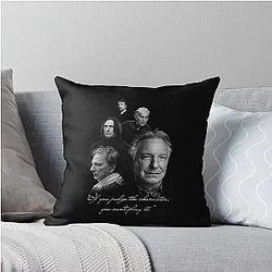 Alan Rickman Best Throw Pillow