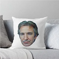Alan Rickman Single Heads Design Throw Pillow