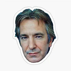 Alan Rickman single design Sticker